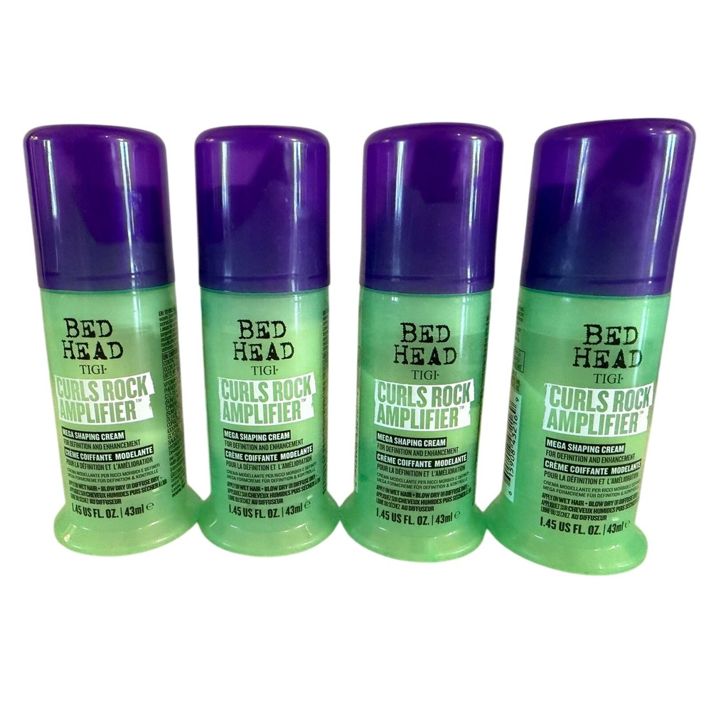 Lot of 4 TIGI Bed Head Curls Rock Amplifier Mega Shaping Cream 1.45oz